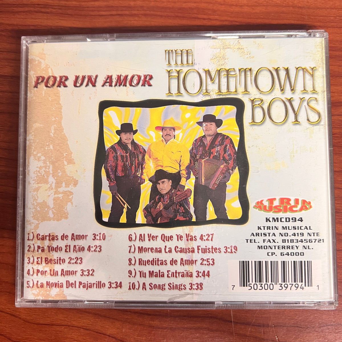 *OPEN: The Hometown Boys - Por Un Amor (CD)