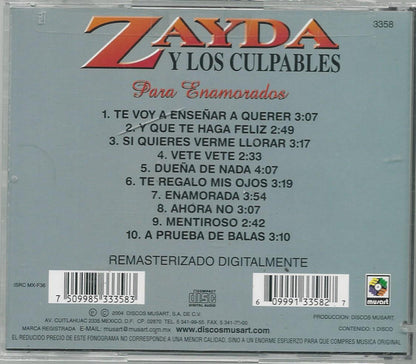 Zayda y Los Culpables - Para Enamorados (CD)
