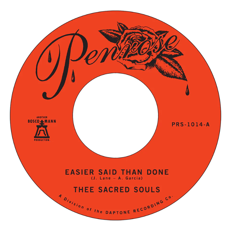 Thee Sacred Souls - "Easier Said Than Done" / "Love Is The Way" (45 Vinyl)