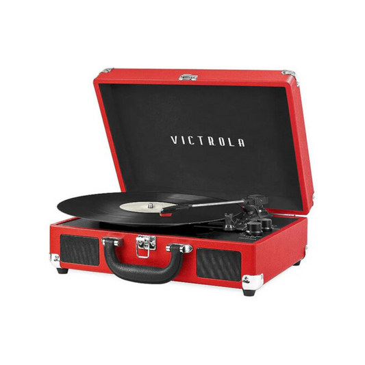 Victrola VSC-550BT-Red Journey Bluetooth Suitcase 3 Speed Turntable Red