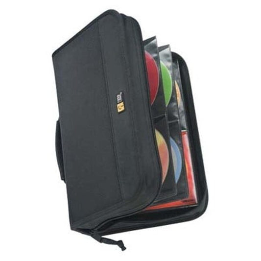 Estuche para CD Case Logic CDW-92: tiene capacidad para 92 discos o 46 con notas, de nailon (negro)