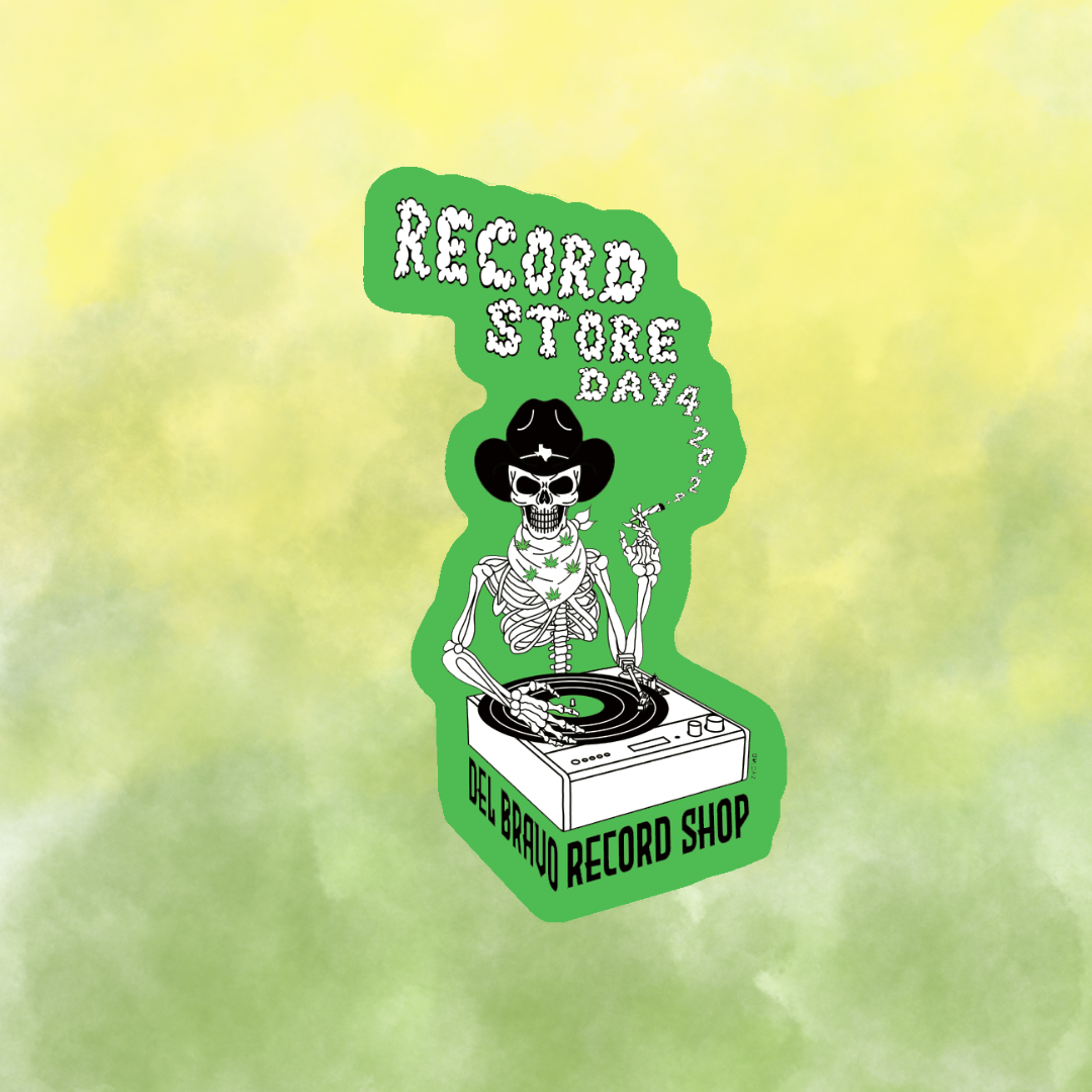 Del Bravo Record Shop 2024 Record Store Day Sticker