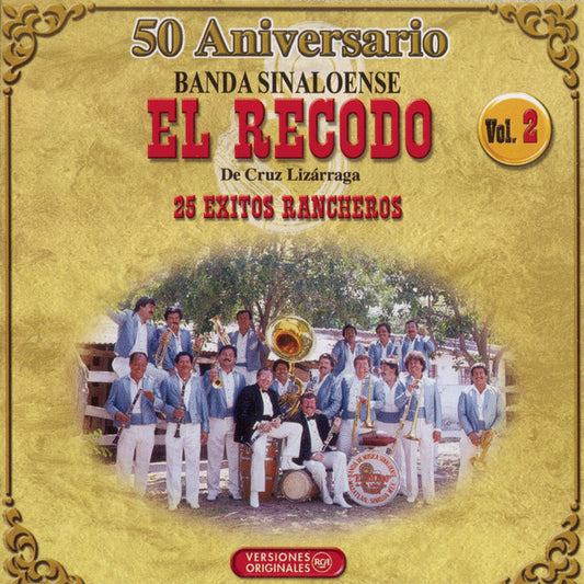 Banda Sinaloense El Recodo De Cruz Lizarraga - 25 Exitos Rancheros Vol. 2  (CD)