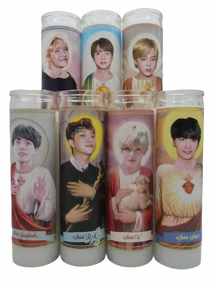 BTS Devotional Prayer Saint Candles: BTS Suga
