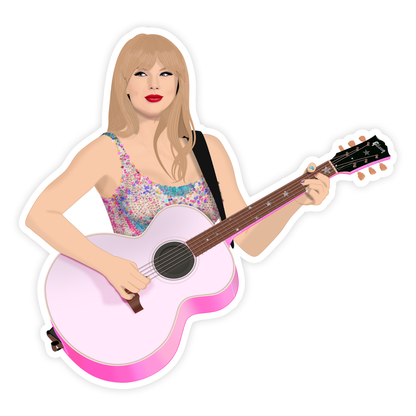 Taylor Swift Pink Eras Tour Sticker
