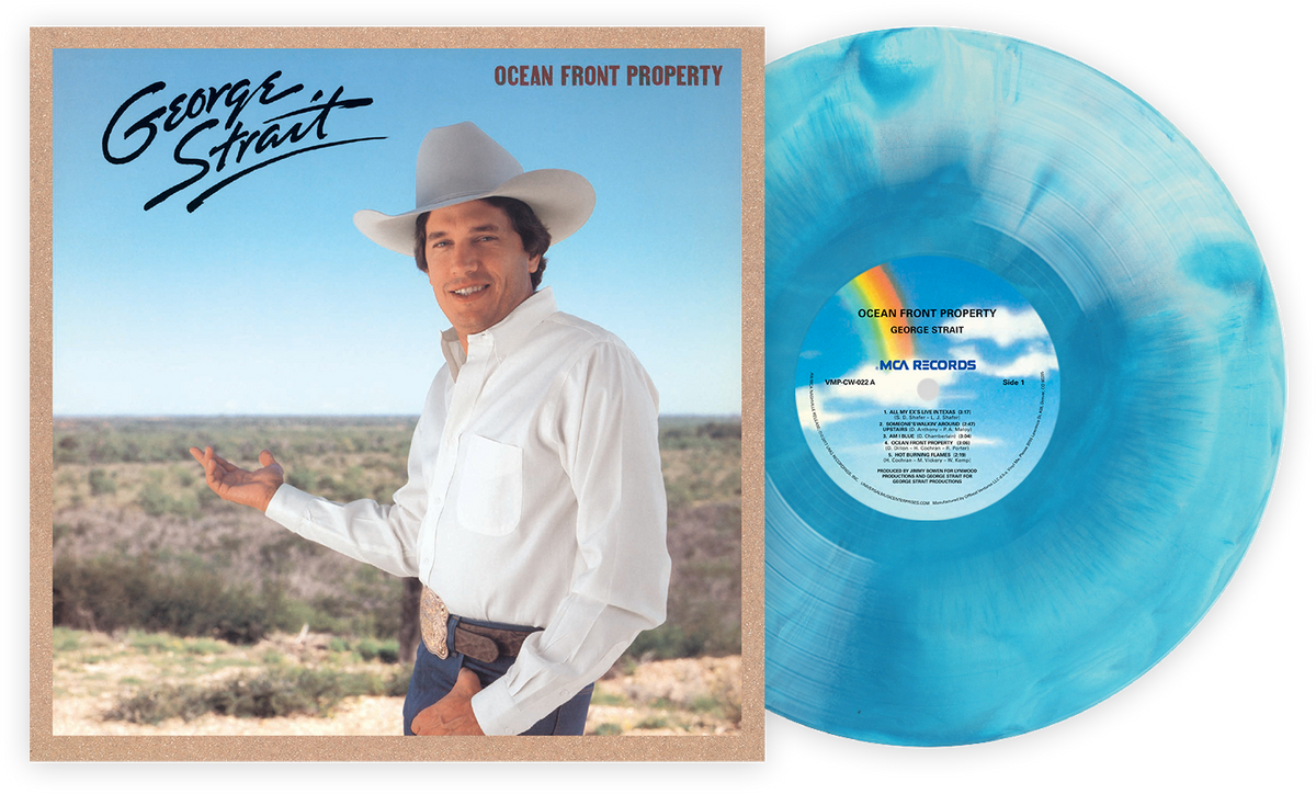 George Strait — Ocean Front Property | 1987 Country Vinyl LP: Default Title