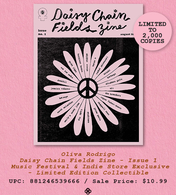 Oliva Rodrigo - Daisy Chain Fields Zine - Issue 1 - Music Festival & Indie Store Exclusive - Limited Edition Collectible