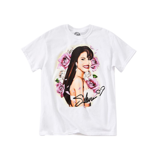 Selena White Graphic T Shirt