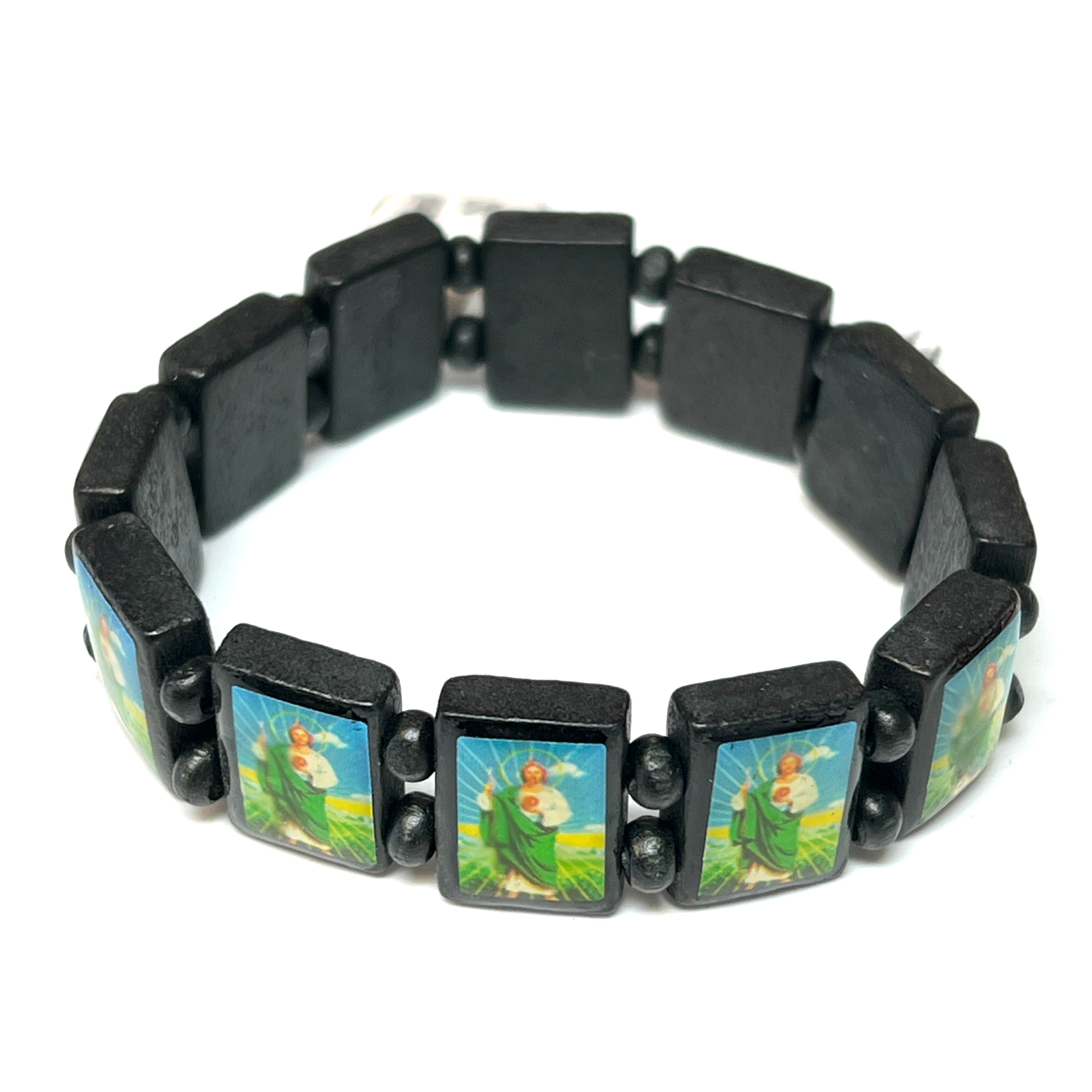 St. Jude Wooden Black Cedar Bracelet Del Bravo Record Shop