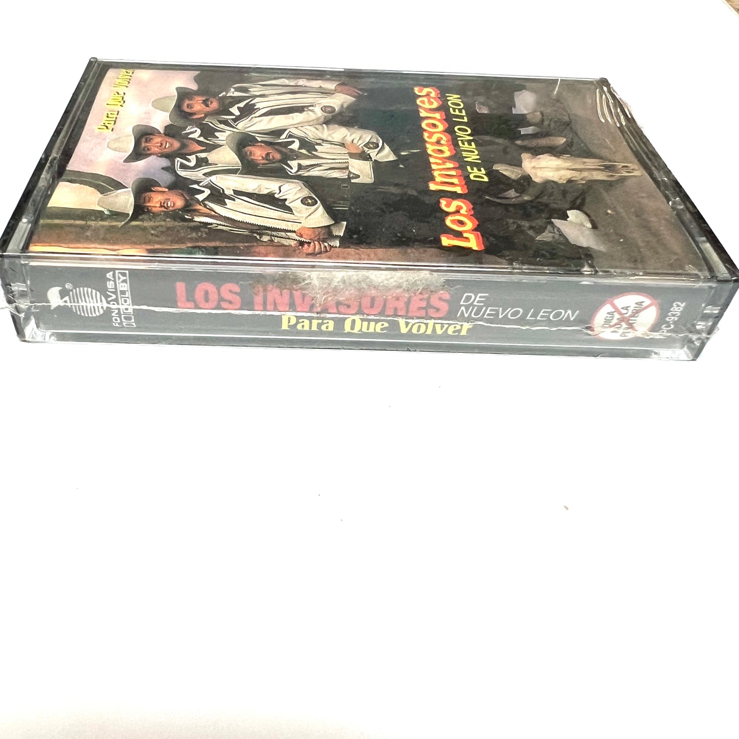 Los Invasores De Nuevo Leon - Para Que Volver (Cassette)