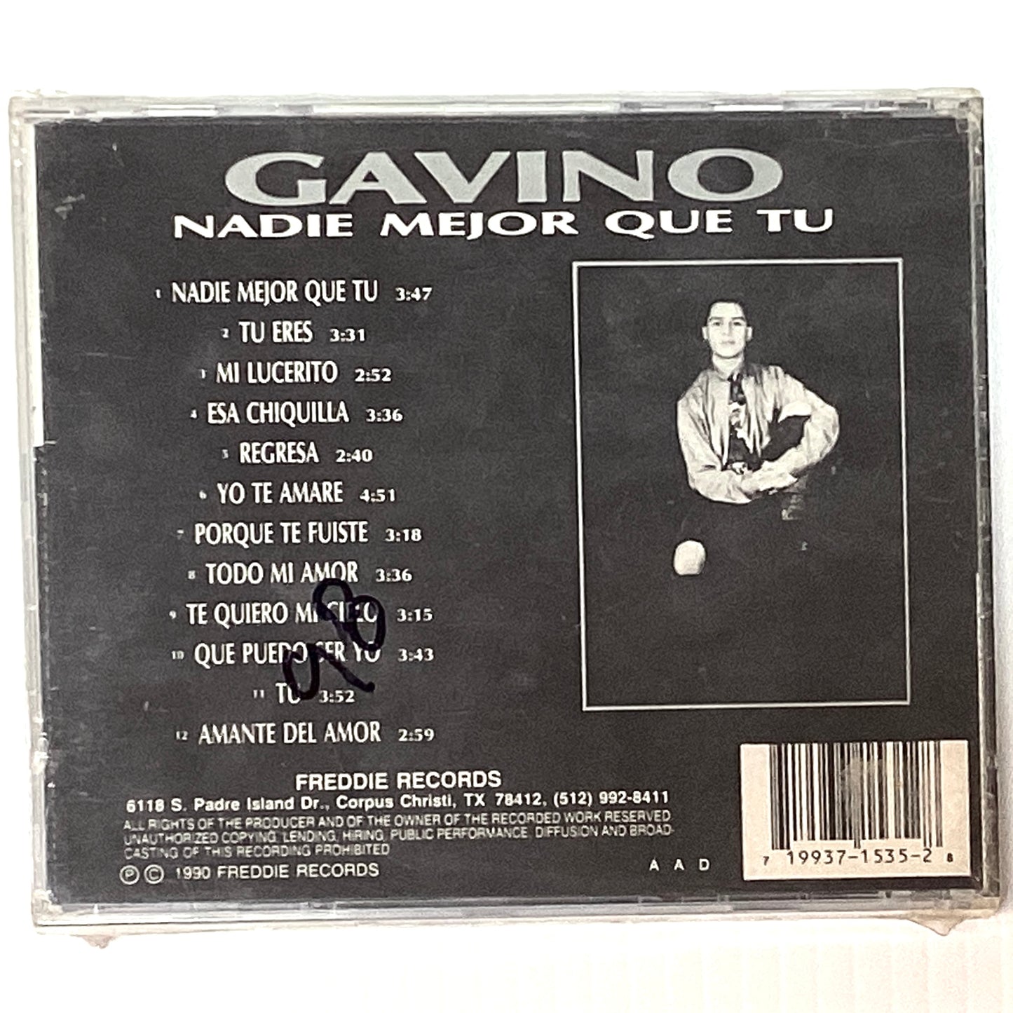 Gavino - Nadie Mejor Que Tu *1990 Collectors Sealed (CD)