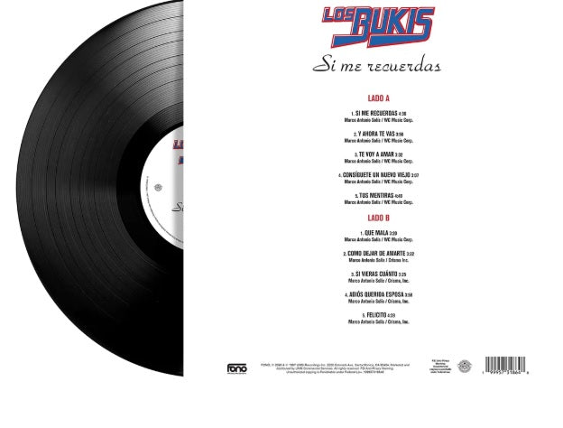 Los Bukis - Si Me Recuerdas (Vinyl)