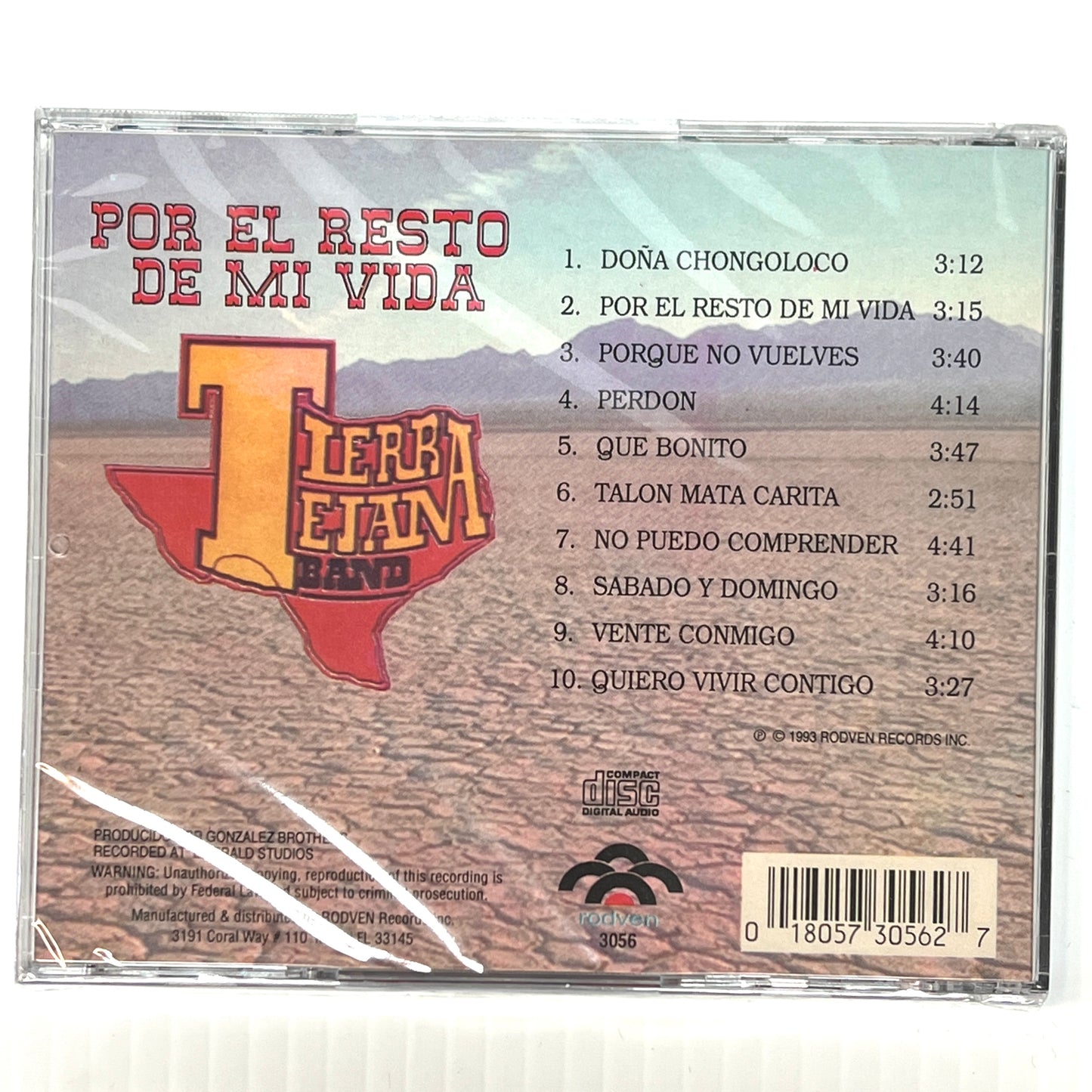 Tierra Tejana - Por El Resto De Mi Vida *1993 Collectors Sealed (CD)