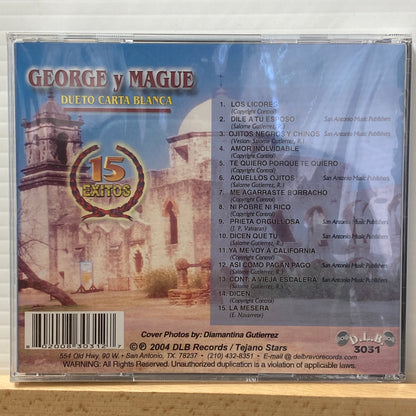 Dueto Carta Blanca de George Y Mague - 15 Exitos (CD)
