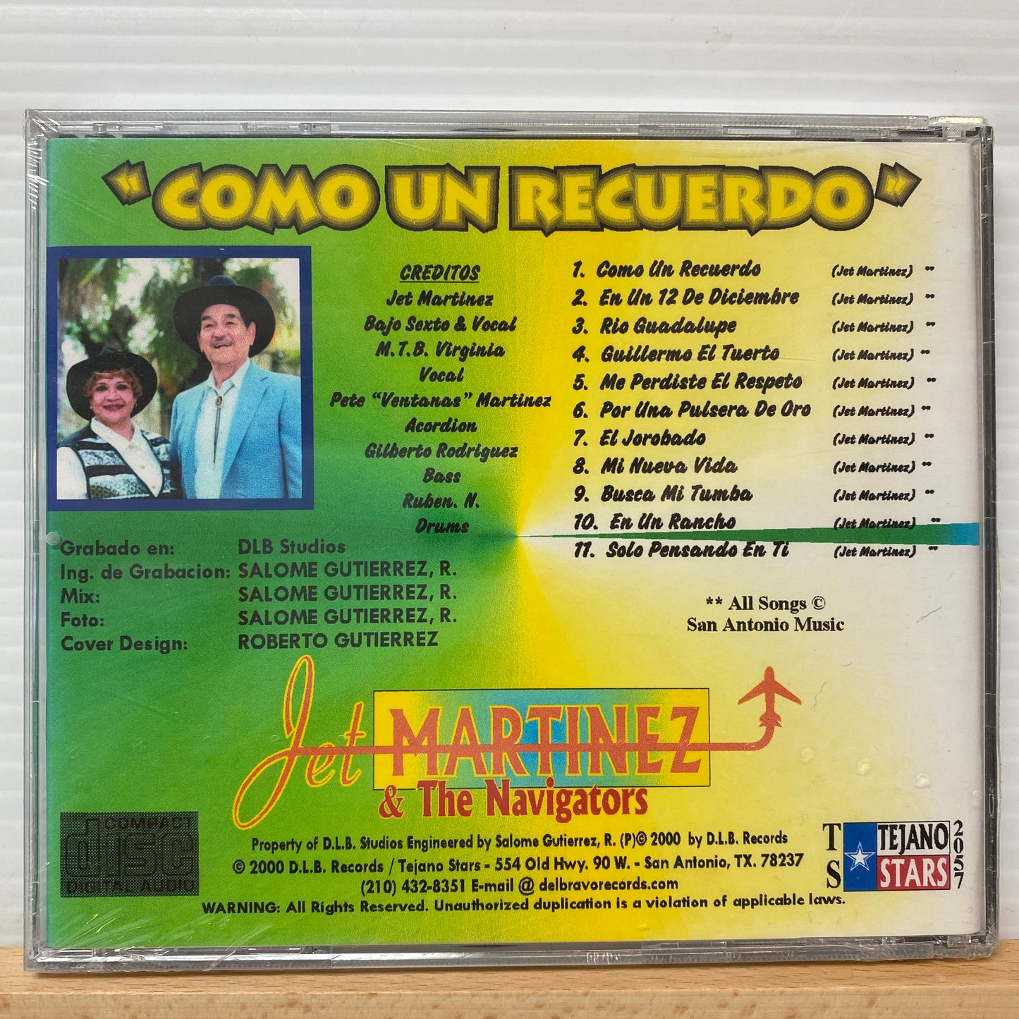 Jet Martinez & the Navigators - Como Un Recuerdo (CD)