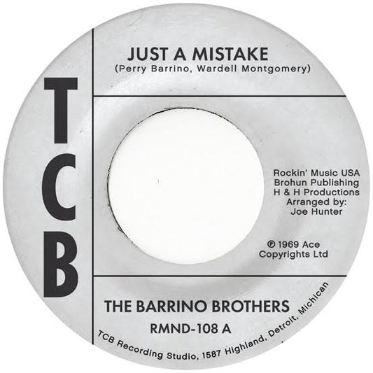 Barrino Brothers - Just a Mistake / I'll Take My Flowers Right Now (7" SInge)