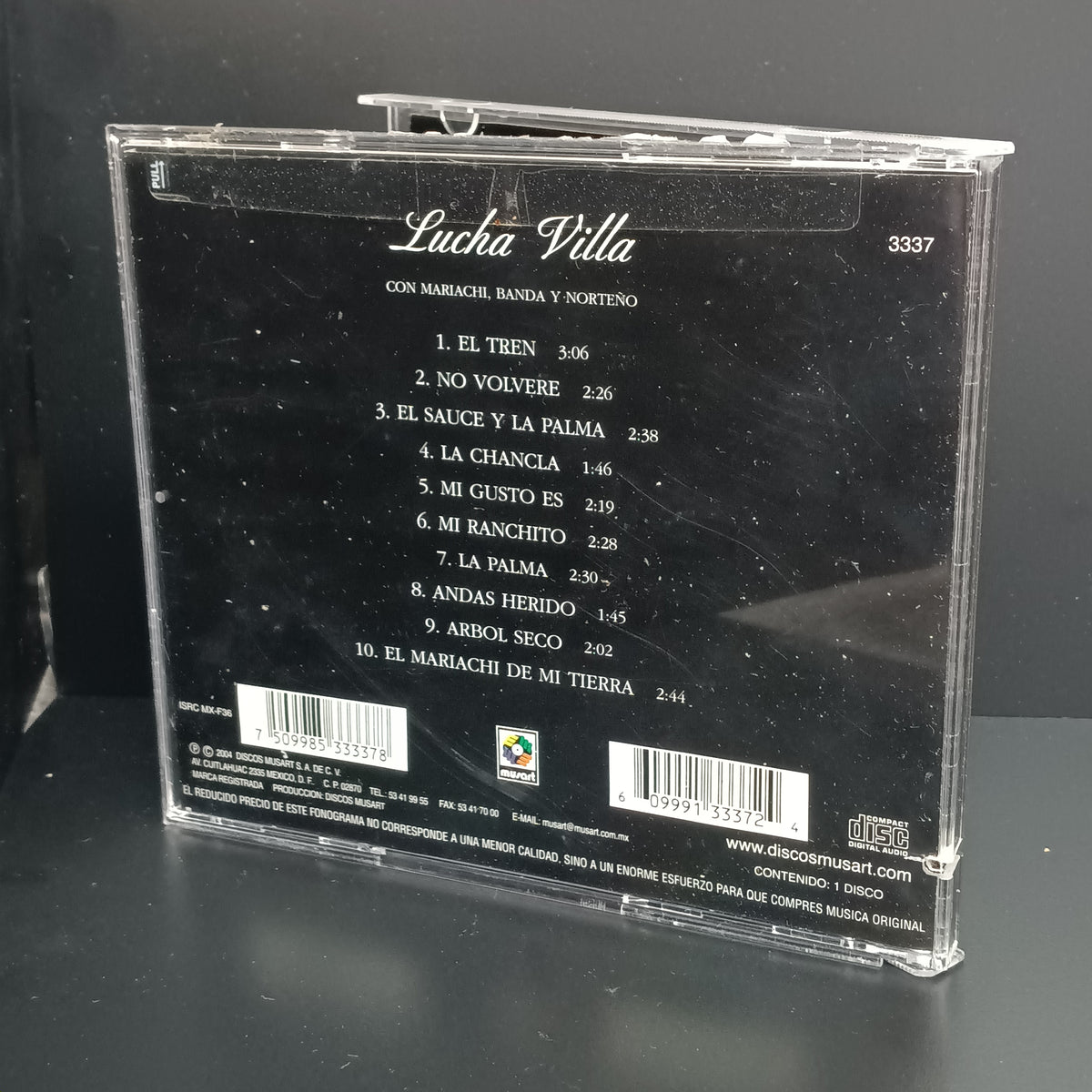 * Opened: Lucha Villa - Con Mariachi, Banda Y Norteño (CD)