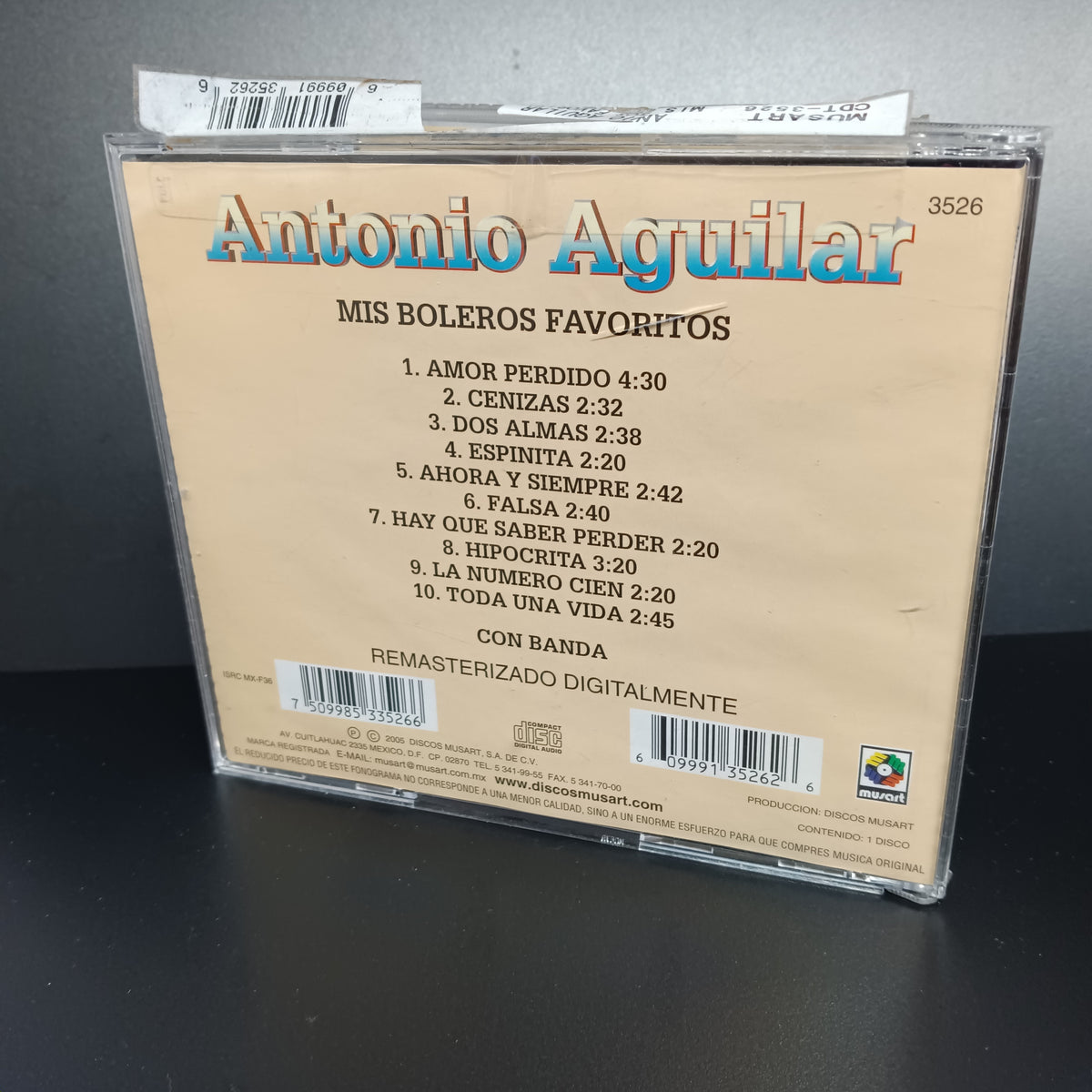 *Opened: Antonio Aguilar - Mis Boleros Favoritos Con banda (CD)