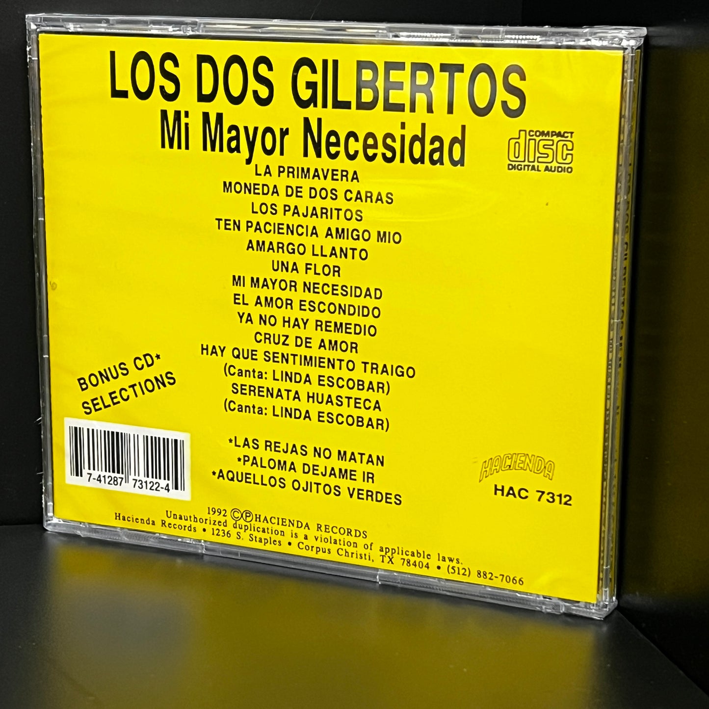 Los Dos Gilbertos - Mi Mayor Necesidad (CD)