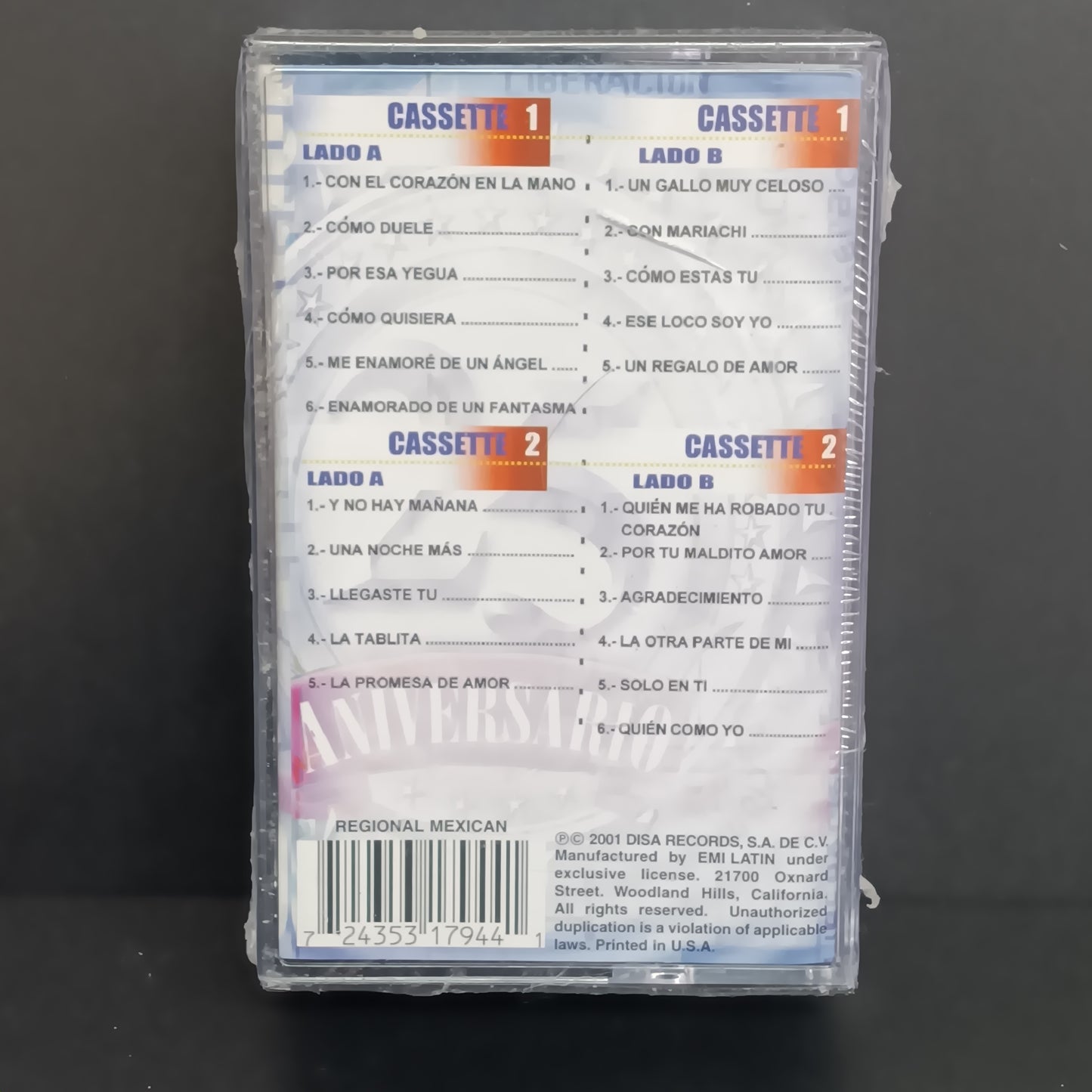 Liberacion - 25 Aniversario, En Vivo! (Cassette)
