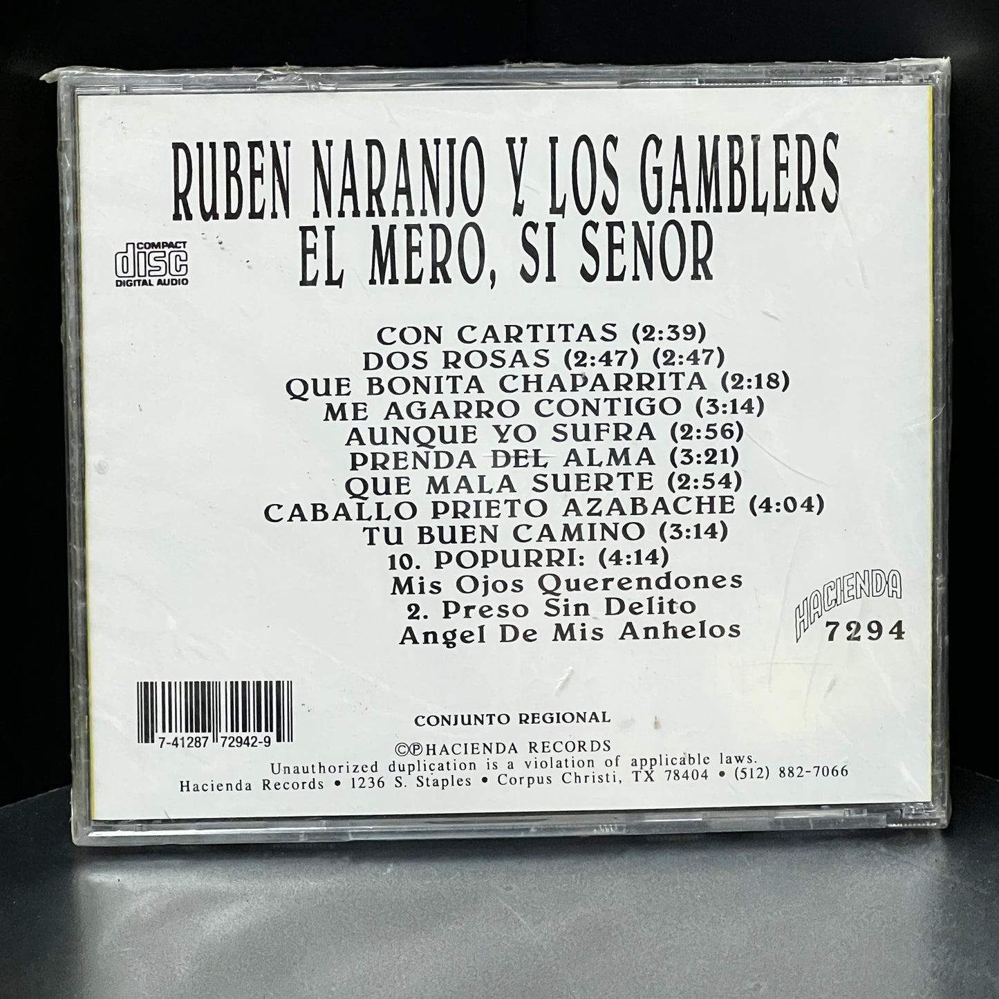 ルーベン・ナランホとロス・ギャンブラー - エル・メロ、シ・セニョール (CD)