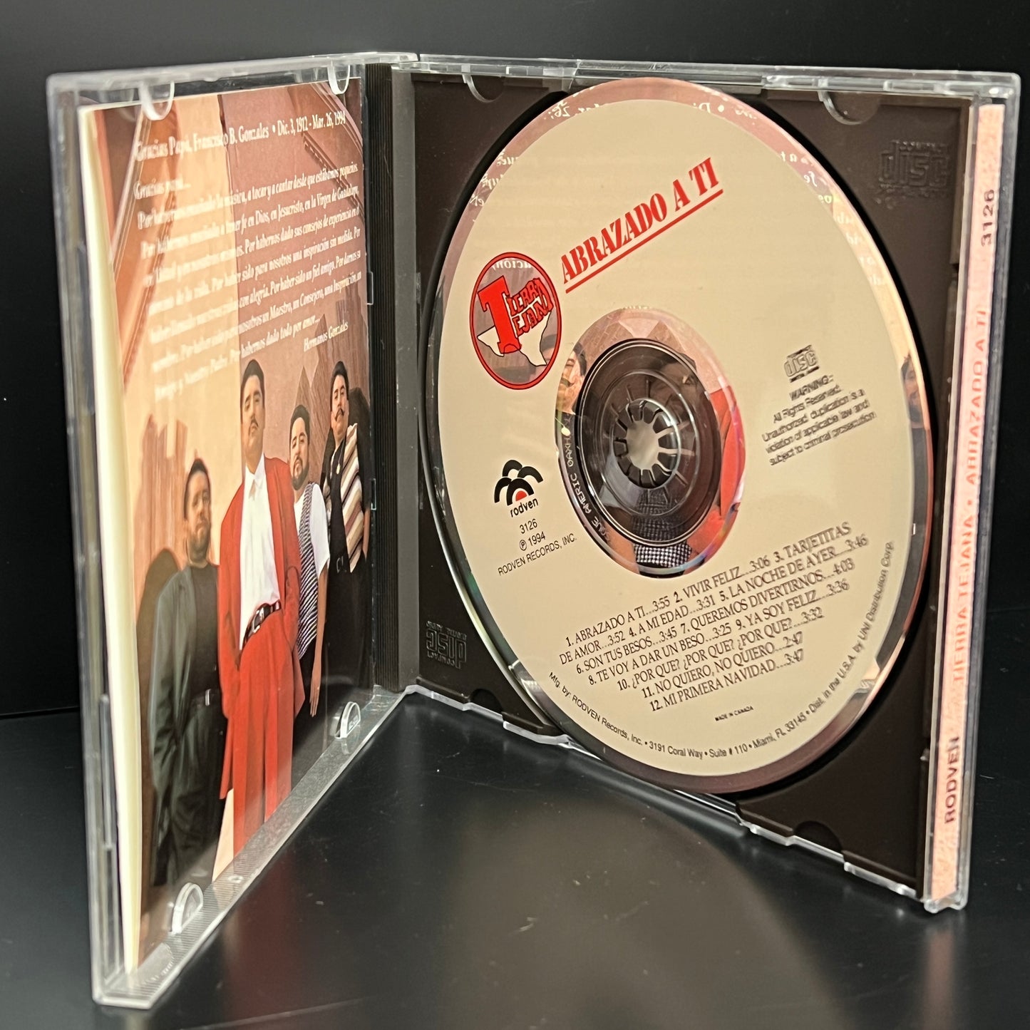 *Open: Tierra Tejana - Abrazado A Ti *1994 (CD)