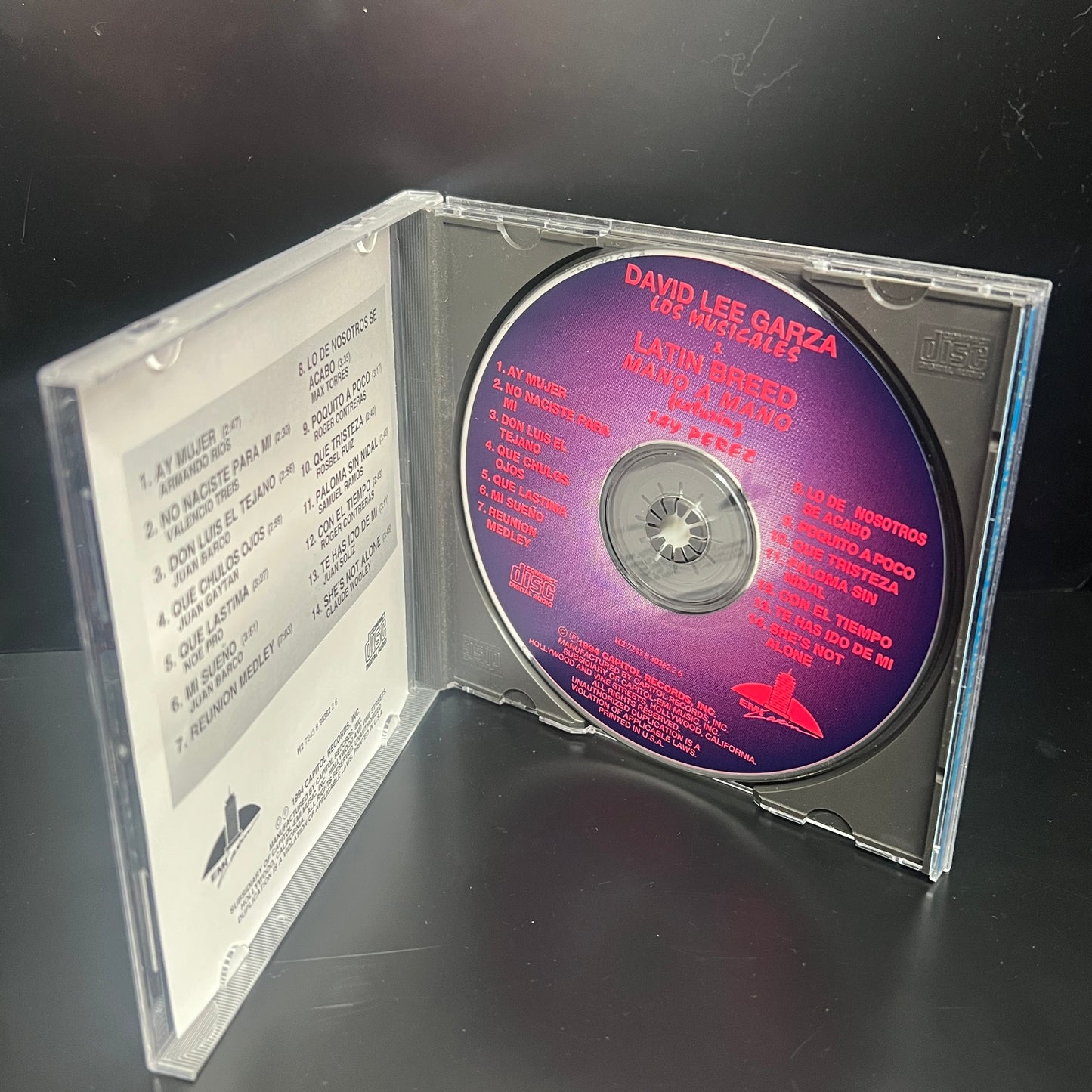 *Open: David Lee Garza Y Los Musicales & The Latin Breed - Mano A Mano *1994 (CD)