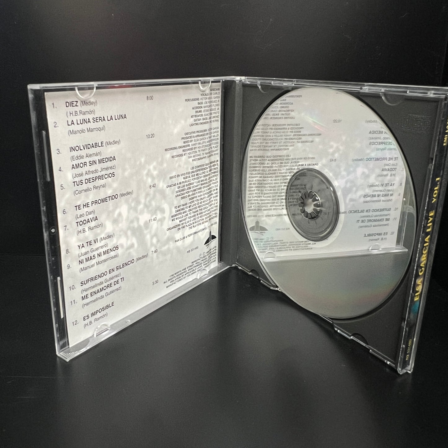 *Open: Elsa Garcia - Live Vol. 1 - Tejano Classics *1996 (CD)