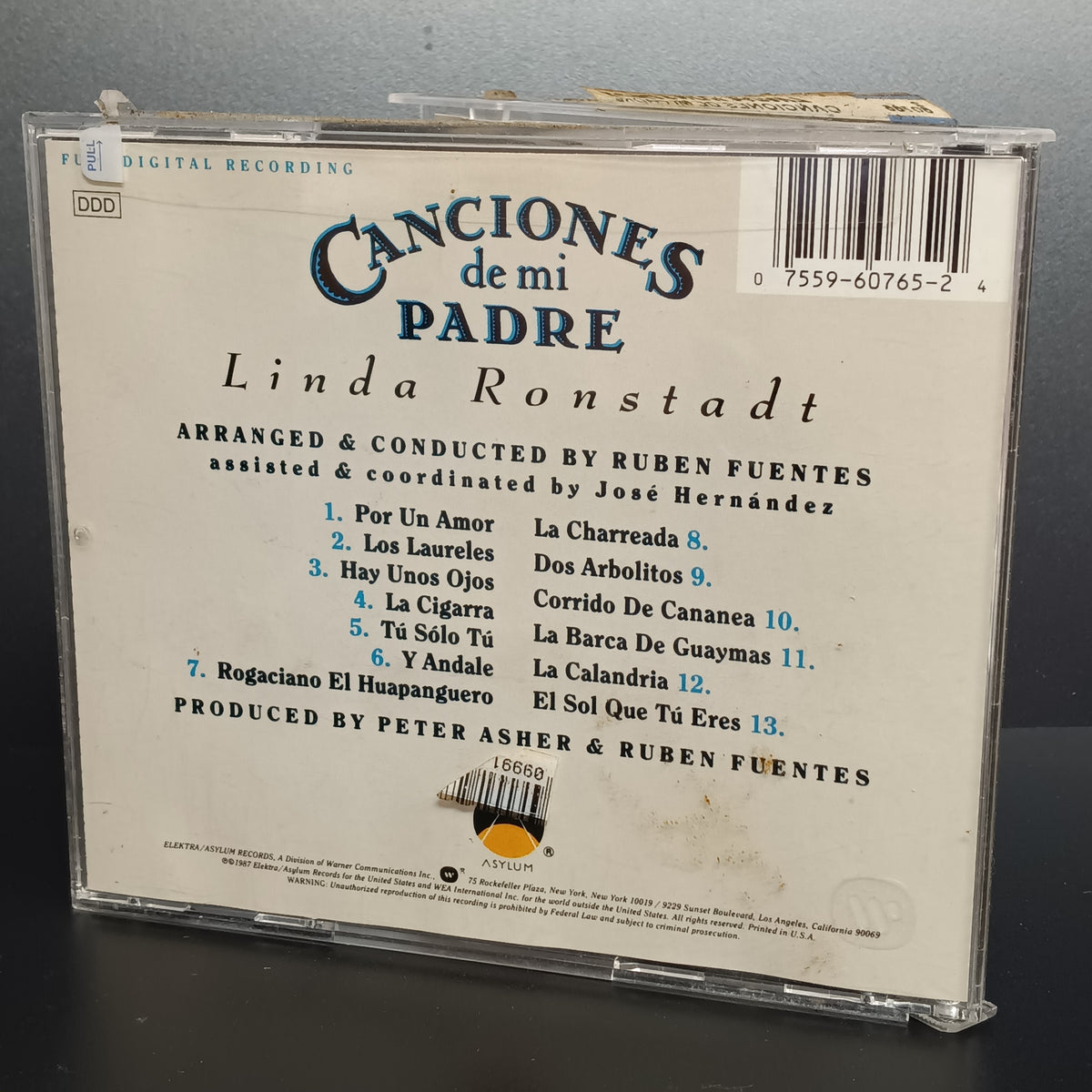 *Opened: Linda Ronstadt - Canciones A Mi Padre (CD)