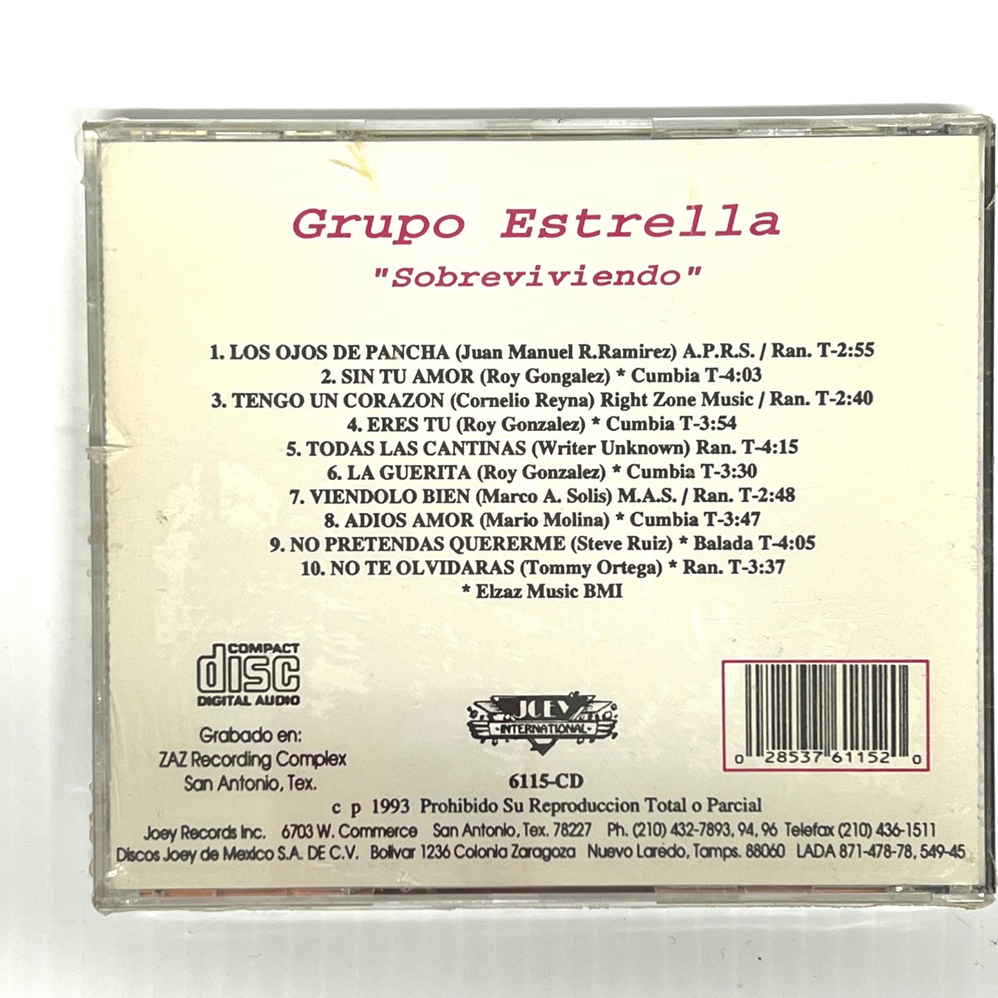 Estrella - Sobreviviendo *1993 Collectors Sealed (CD)