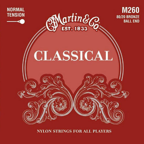 C.F. Martin & Co. M260 Classical 80/20 Bronze Ball End Nylon Strings Normal Tension