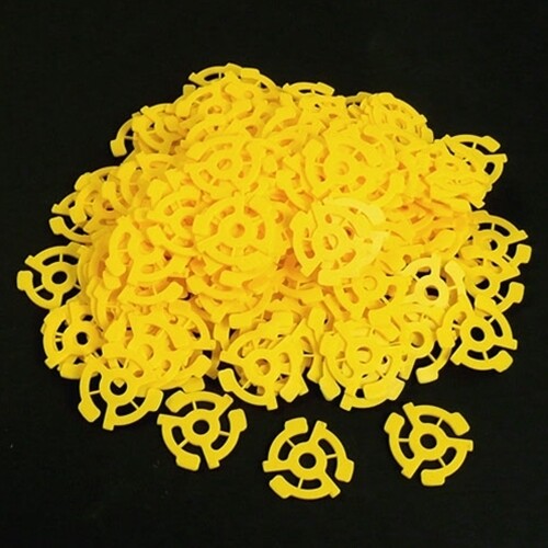 7 Inch 45 RPM Record Inserts 10 Pack (Yellow) | Del Bravo