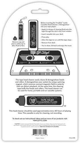 Limpiador y desmagnetizador de cabezas de casetes de audio Vinyl Styl™