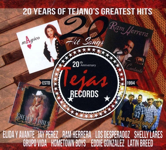20 años de grandes éxitos tejanos - Varios artistas (CD)