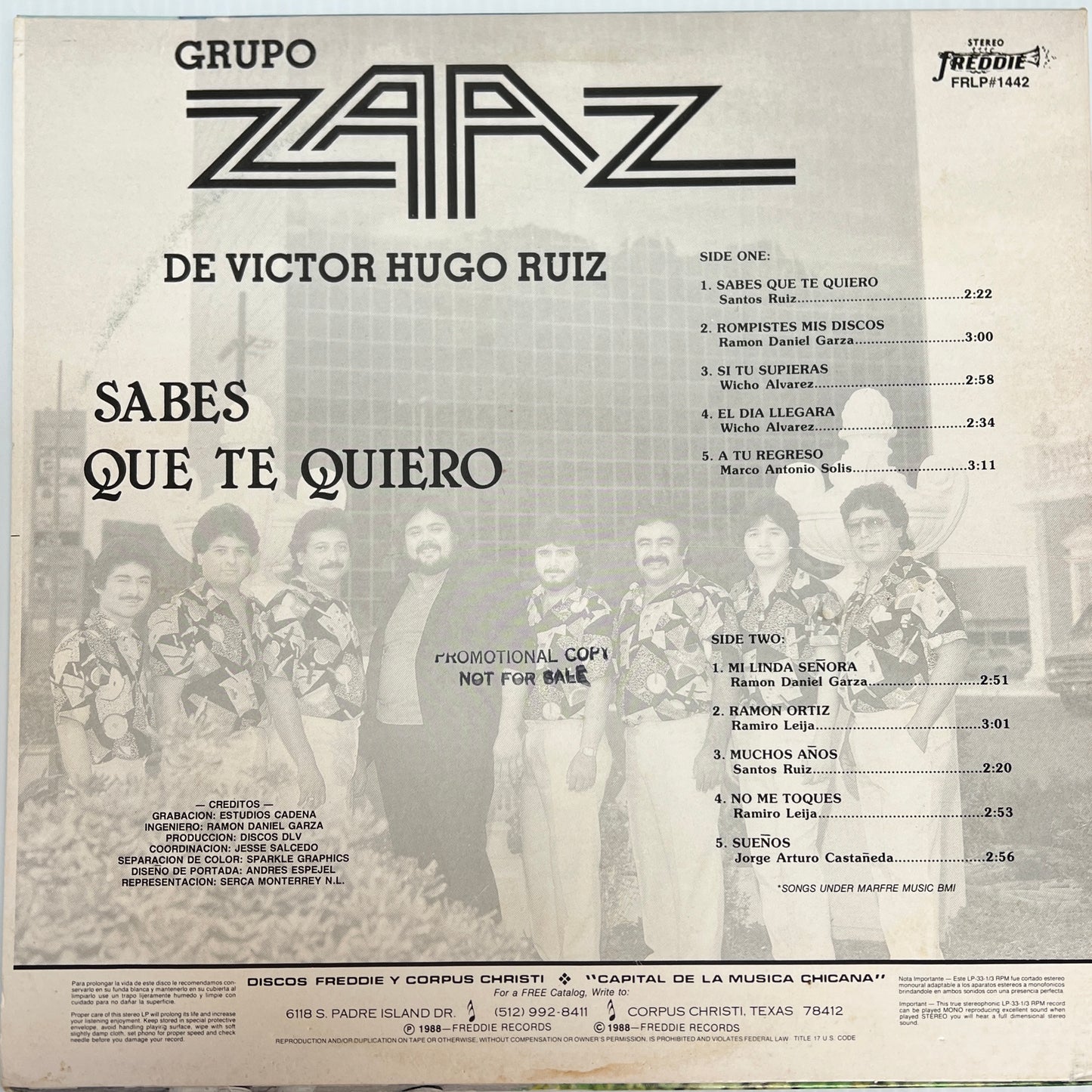 Grupo Zaaz De Victor Hugo Ruiz - Sabe Que Te Quiero (Open Vinyl)