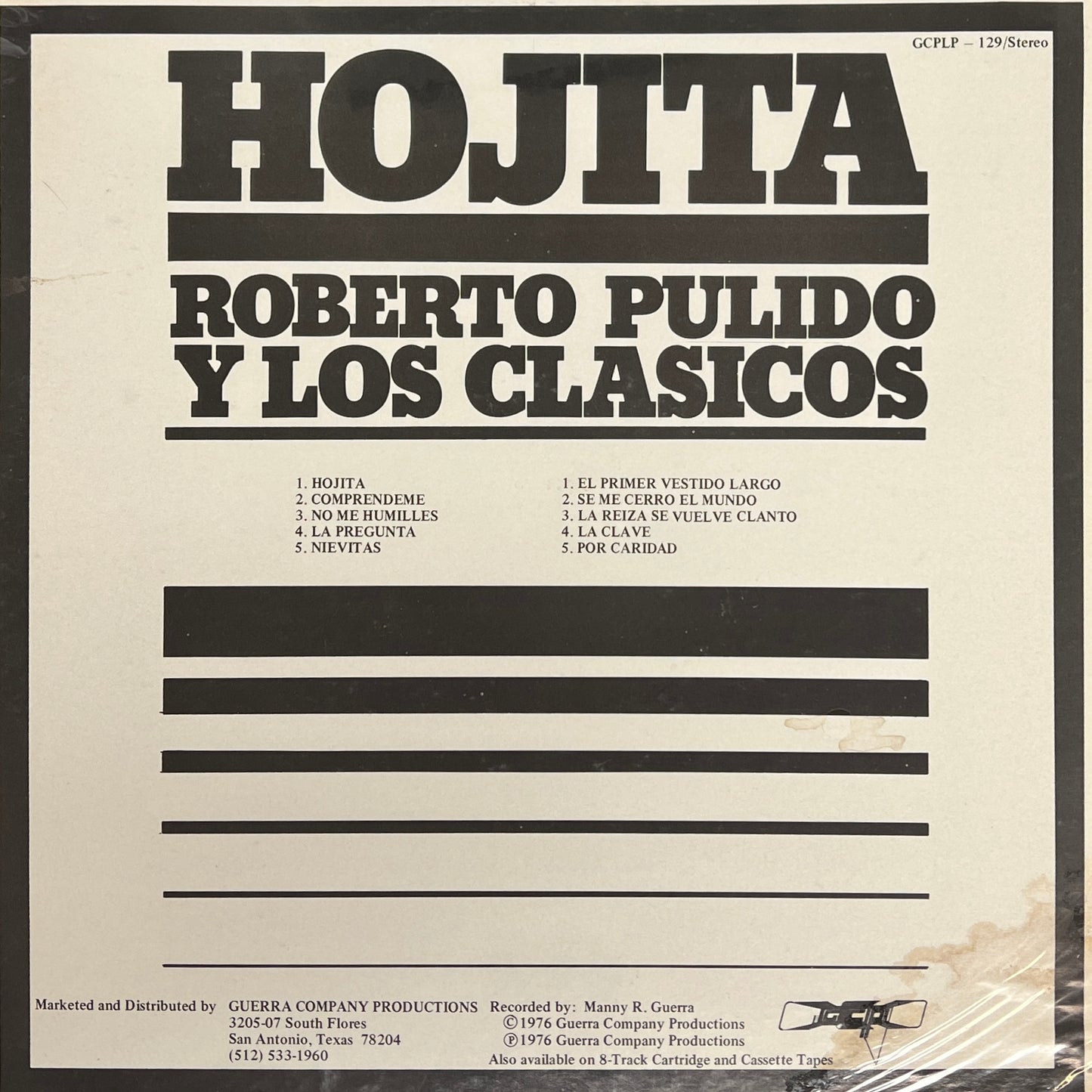Roberto Pulido Y Los Clasicos - Hojita (Vinyl)