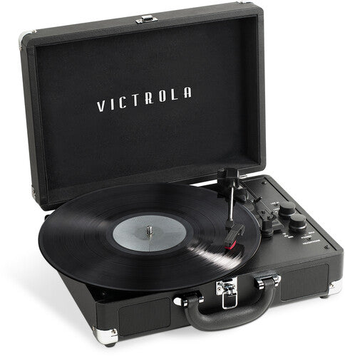 Victrola VSC-500BTC-BLK Maleta de vinilo tocadiscos con casete (negro)