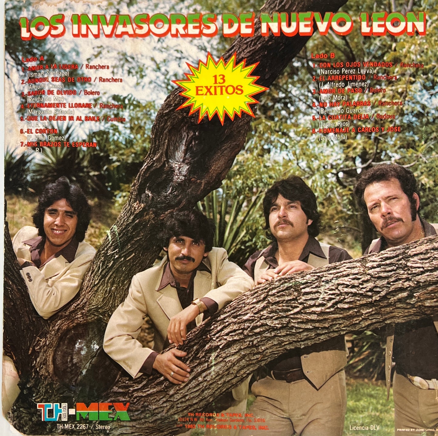 Los Invasores De Nuevo Leon - 13 Exitos (Vinyl)