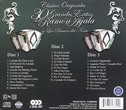 Ramon Ayala Y Sus Bravos Del Norte - Clasicos Originales | 30 Grandes Exitos (CD)
