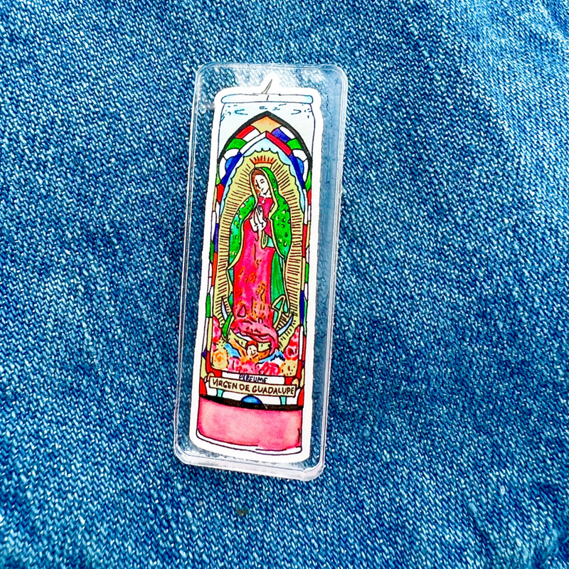 Virgen Prayer Candle Pin