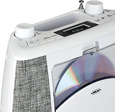 Reproductor de CD Bluetooth portátil Jensen (blanco) – Del Bravo Record Shop