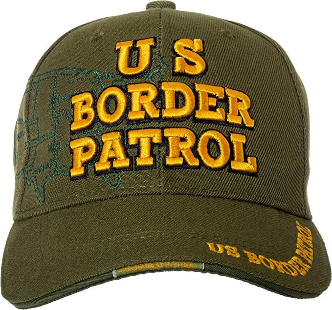 US Border Patrol Hat with United States Map Outline - Embroidered Hat ...