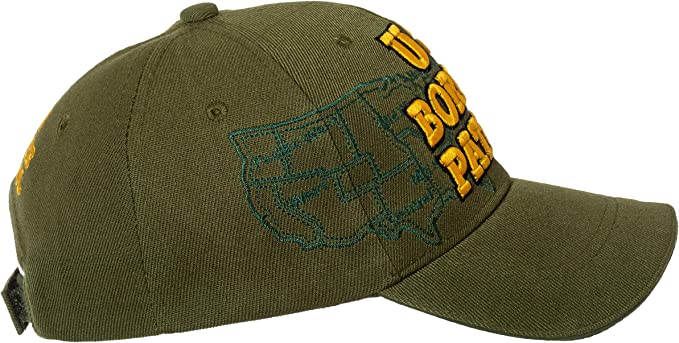 Sombrero de la Patrulla Fronteriza de EE. UU. con contorno de mapa de Estados Unidos - Sombrero bordado
