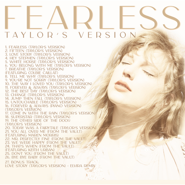 Taylor Swift ) - Fearless (Versión de Taylor) (Cassette doble)