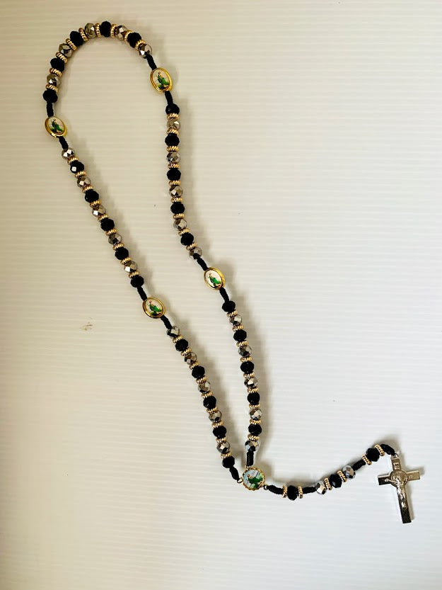 Rosary - Black Silver (St. Jude)