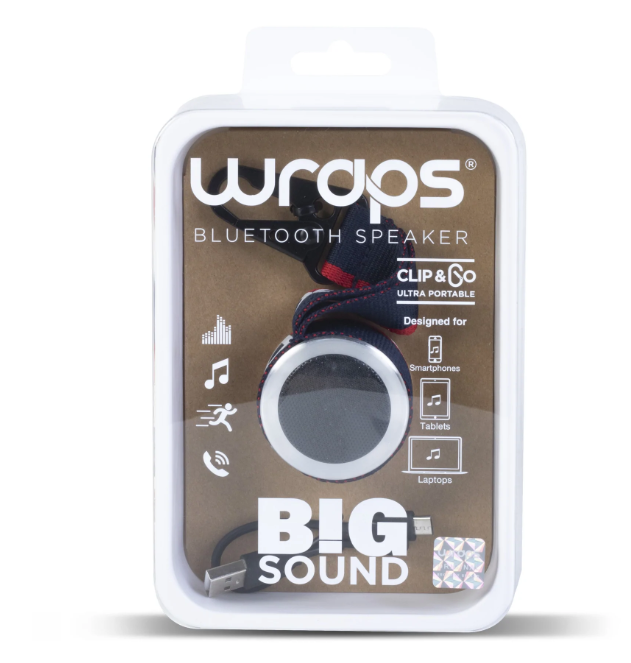 Wraps Wpod1-V19 Clip 'N Go Bluetooth Pod Speaker