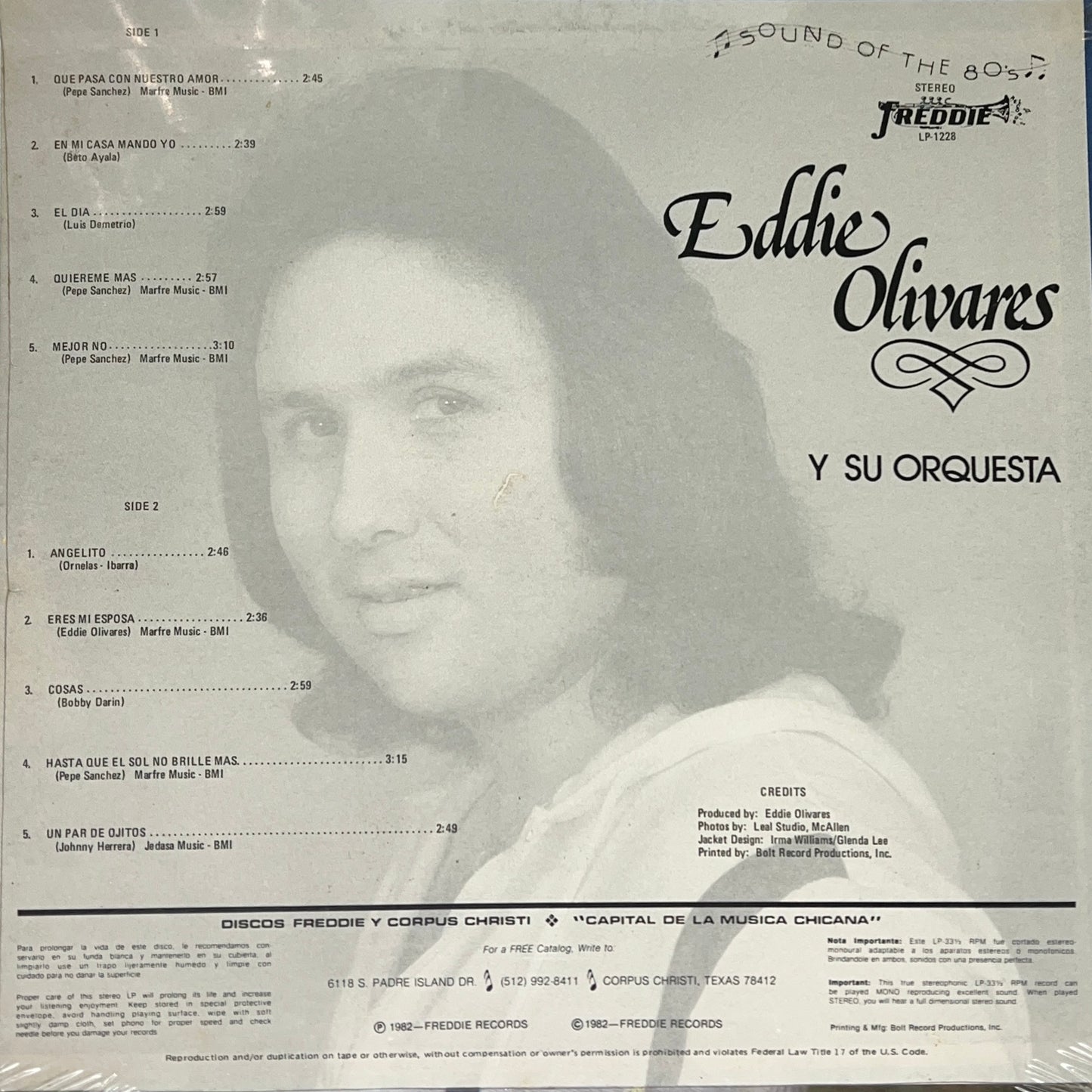 Eddie Olivares Y Su Orquesta - Que Pasa Con Nuestro Amor (Vinyl)