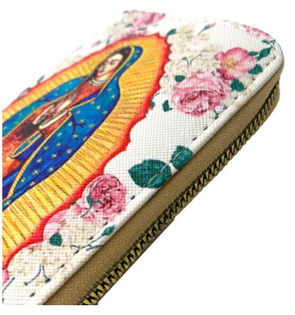 Virgen de Guadalupe Zipper Wallet