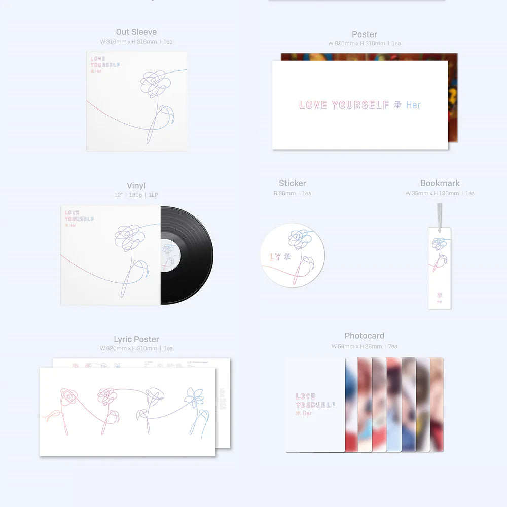 BTS - Love Yourself: Her (Vinyl) | Del Bravo BTS - Love Yourself: Her (Vinyl) | Del Bravo