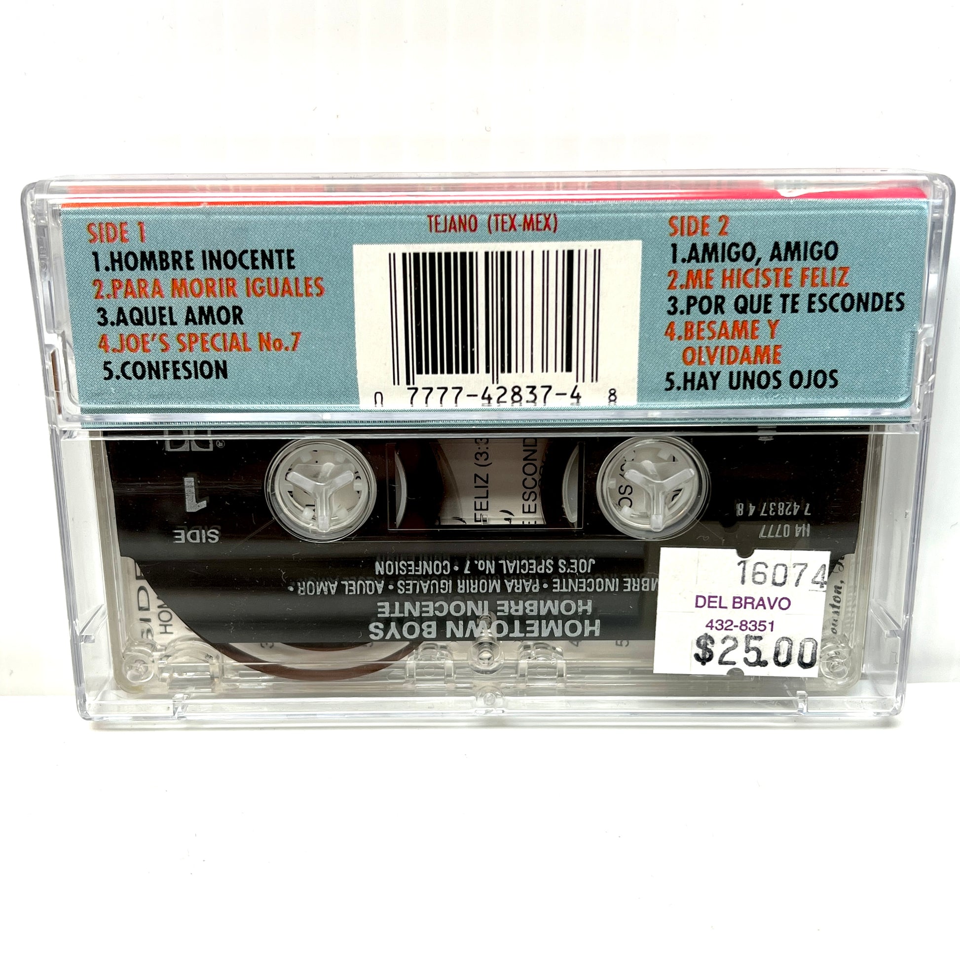 The Hometown Boys - Hombre Inocente (Cassette) – Del Bravo Record Shop
